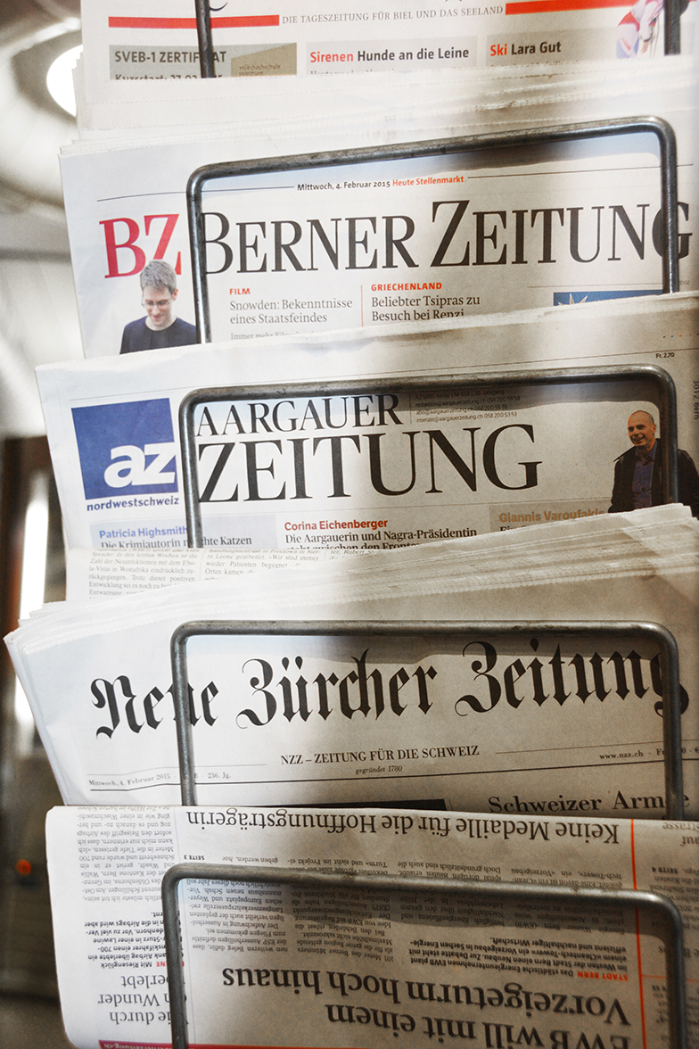 Mensa Gesellschaftsstrasse/Innenansicht/Zeitungsständer